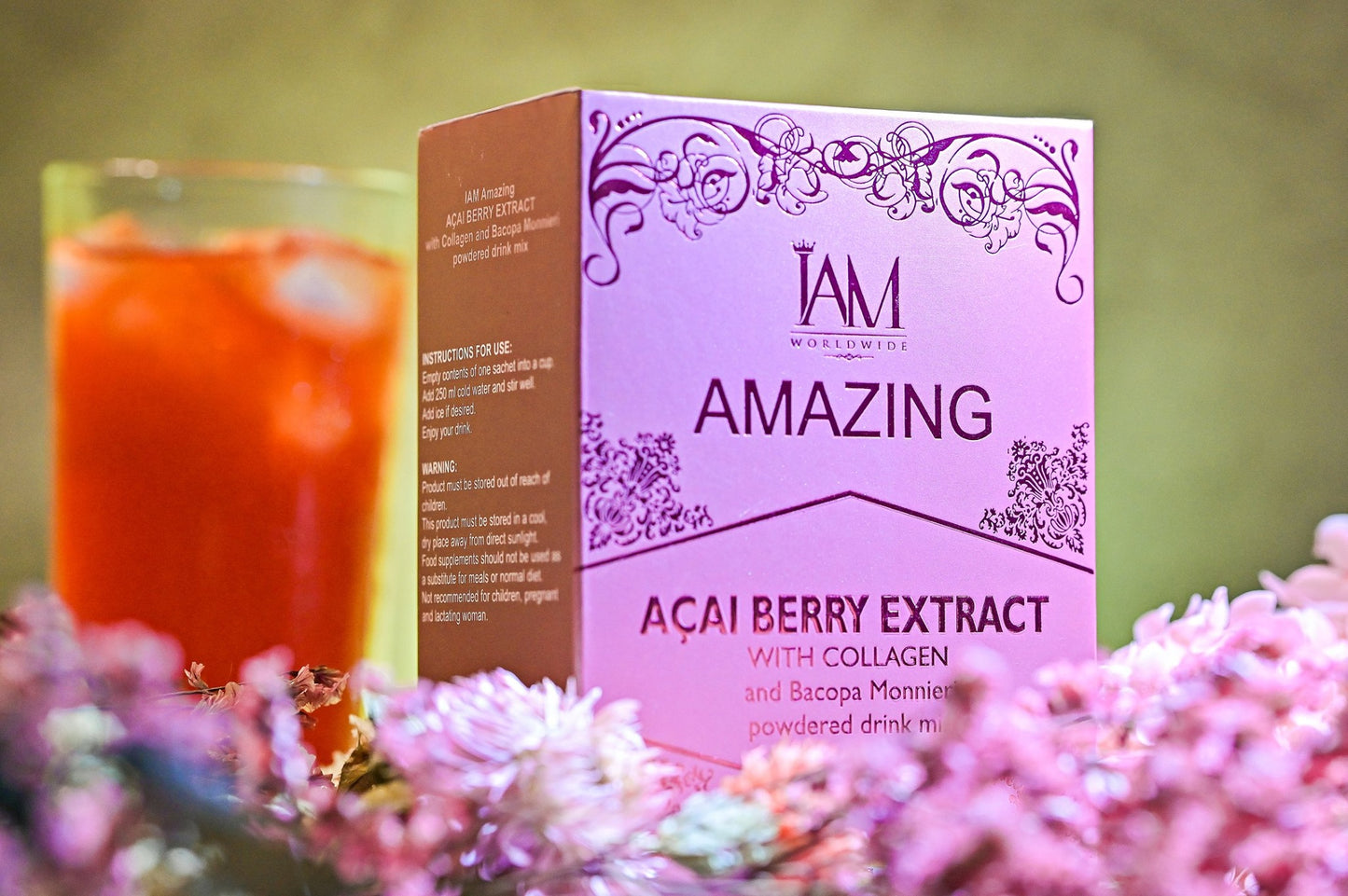Amazing Acai Berry with Collagen and Bacopa | 7 Sachets | Free Shipping | COD