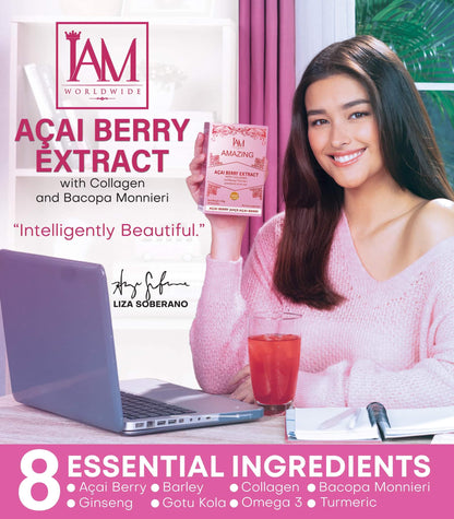 Amazing Acai Berry with Collagen and Bacopa | 7 Sachets | Free Shipping | COD