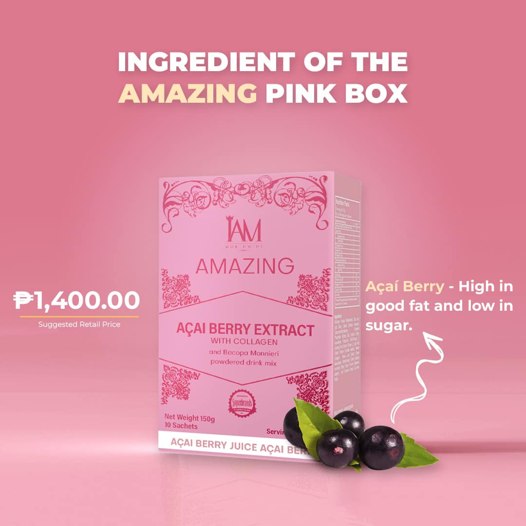 Amazing Acai Berry with Collagen and Bacopa | 7 Sachets | Free Shipping | COD