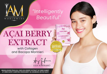 Amazing Acai Berry with Collagen and Bacopa | 7 Sachets | Free Shipping | COD